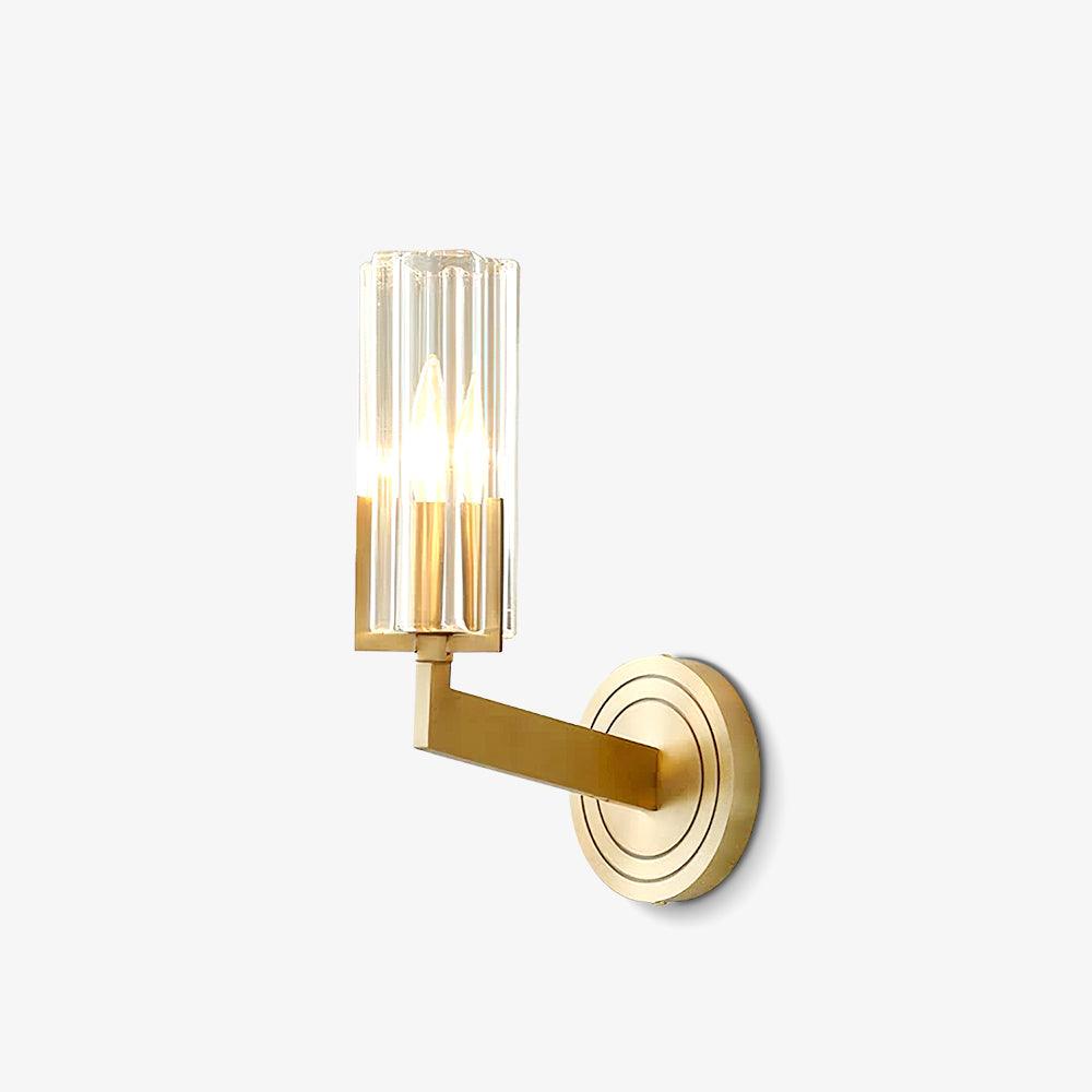 Coen Premium Elegance Messing-Glas-Wandleuchte