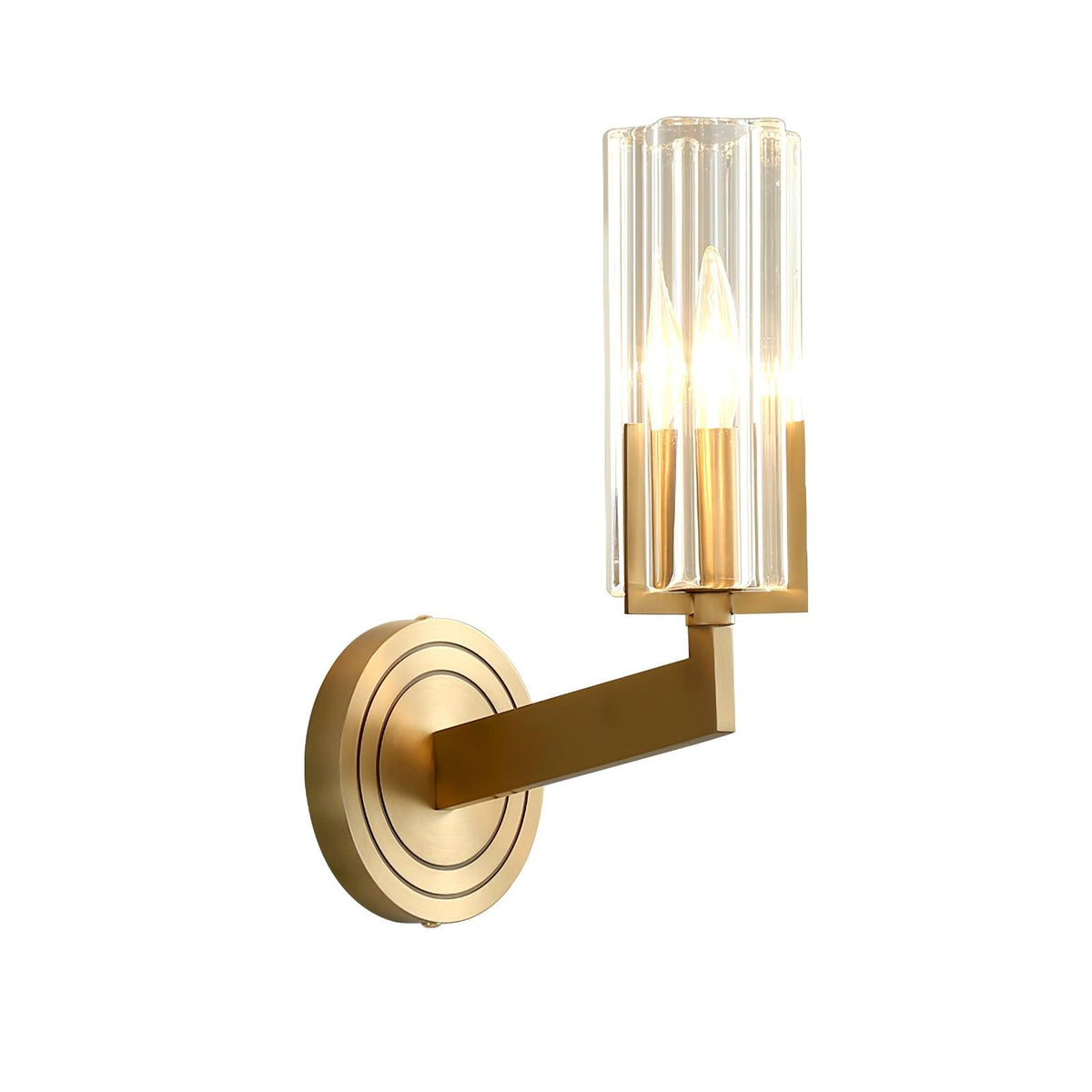 Coen Premium Elegance Messing-Glas-Wandleuchte