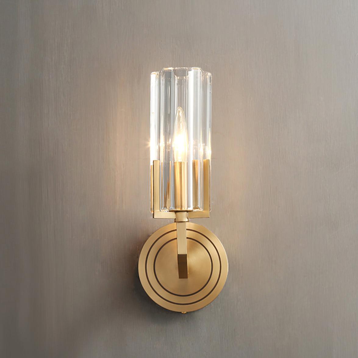 Coen Premium Elegance Messing-Glas-Wandleuchte