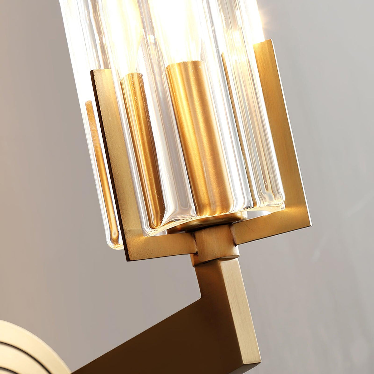 Coen Premium Elegance Messing-Glas-Wandleuchte