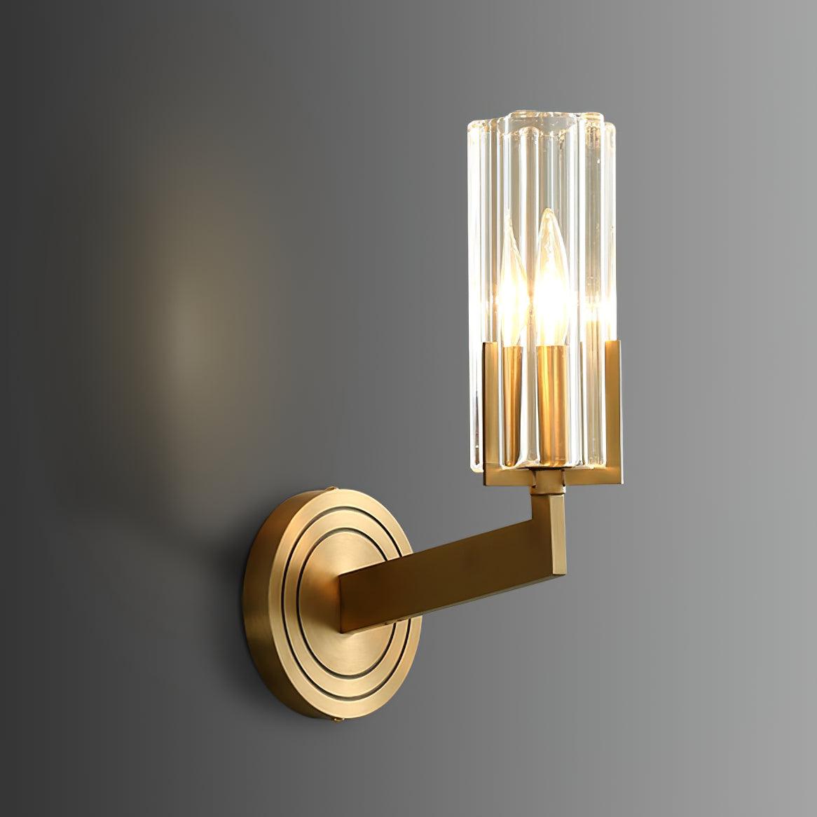 Coen Premium Elegance Messing-Glas-Wandleuchte