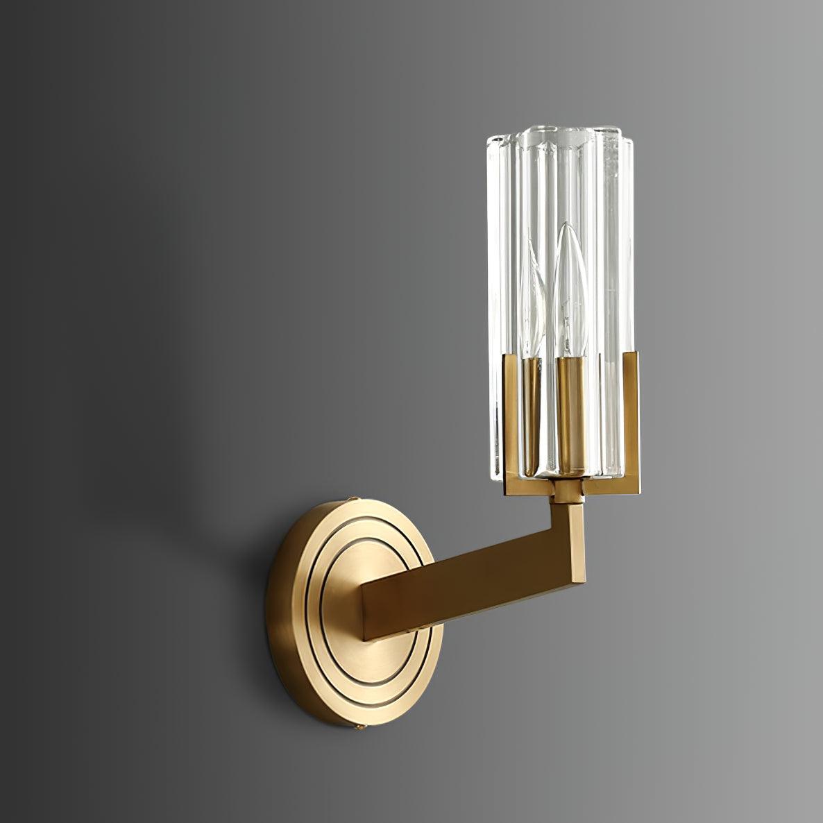 Coen Premium Elegance Messing-Glas-Wandleuchte
