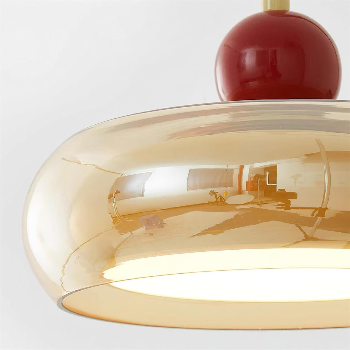 Lumiva Wandleuchte Retro & Glas Holz Zugkette