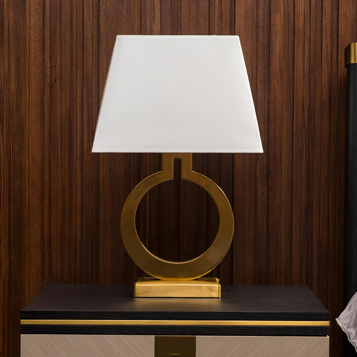 Lyrace Stoffliche gemütliche Tischlampe