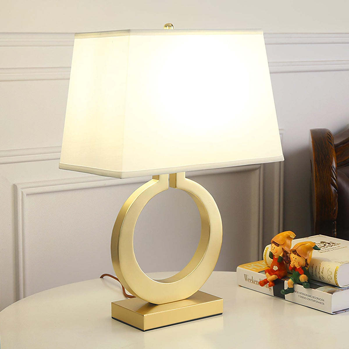 Lyrace Stoffliche gemütliche Tischlampe