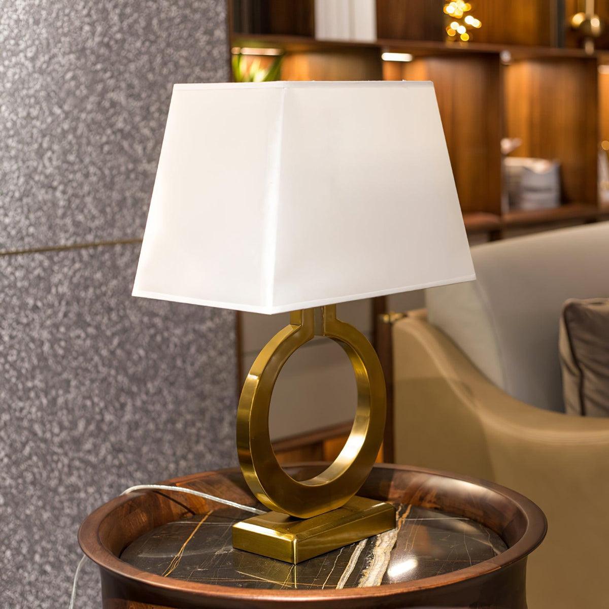 Lyrace Stoffliche gemütliche Tischlampe