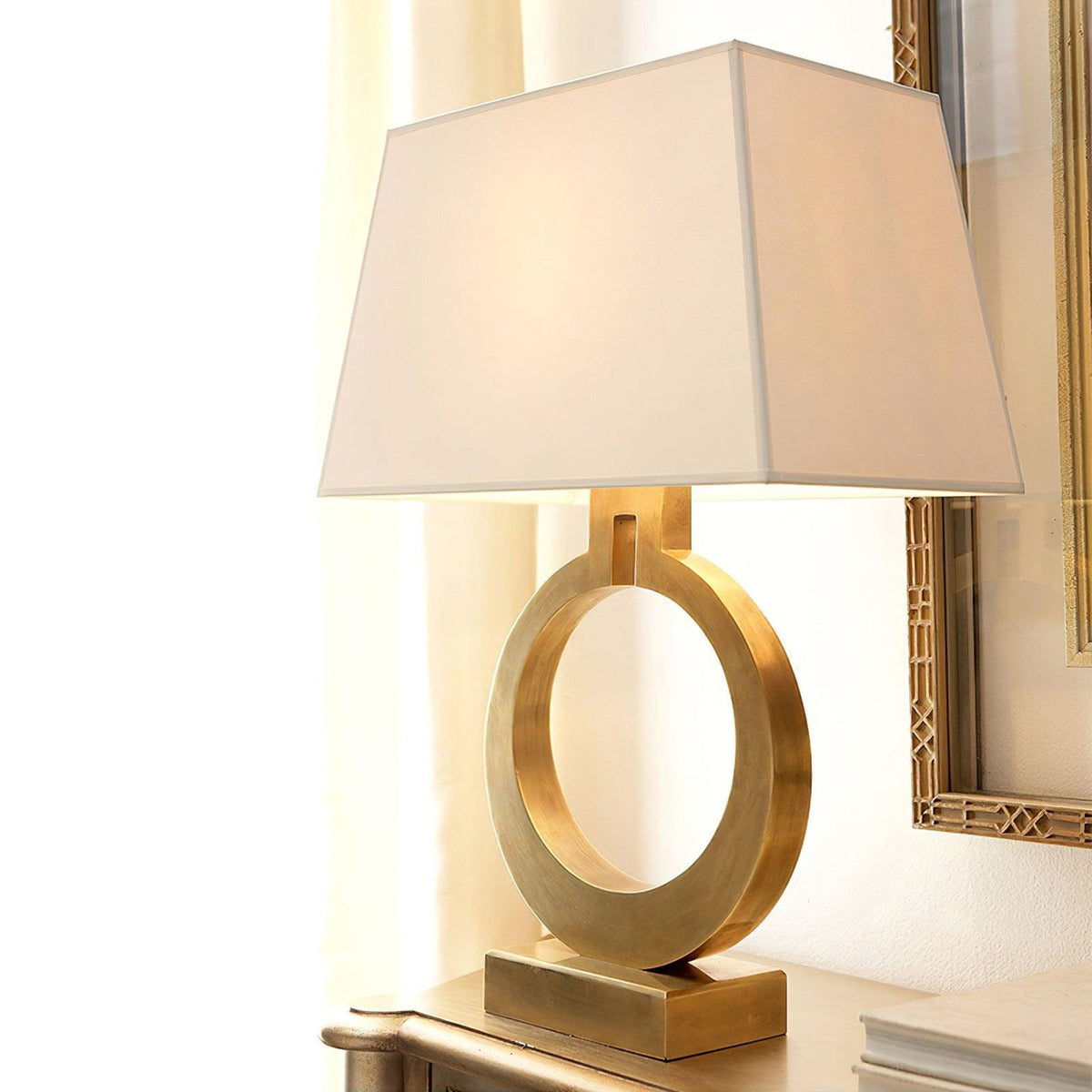 Lyrace Stoffliche gemütliche Tischlampe