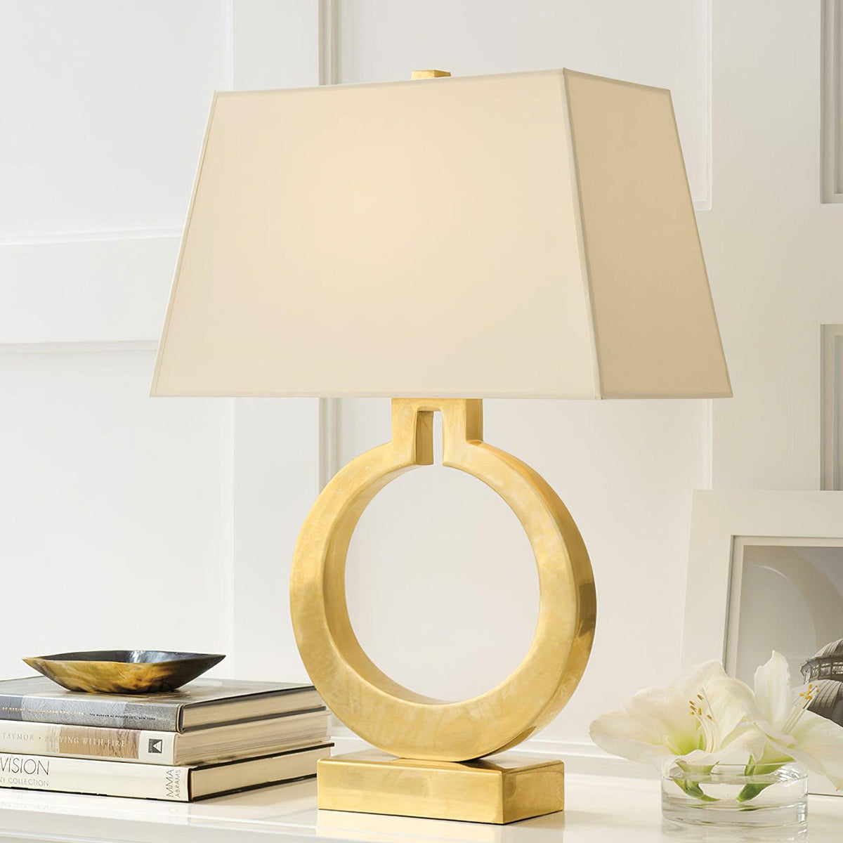 Lyrace Stoffliche gemütliche Tischlampe