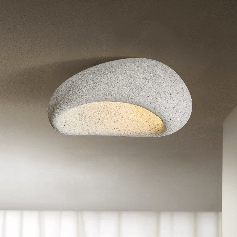 Rivenira Deckenleuchte mit japanischem Wabi-Sabi Mond