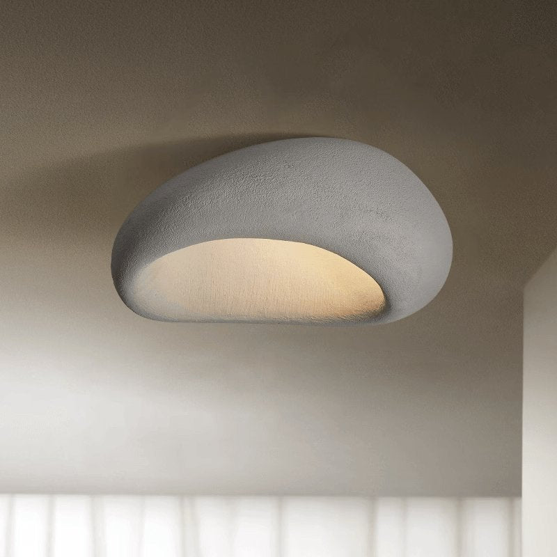 Rivenira Deckenleuchte mit japanischem Wabi-Sabi Mond