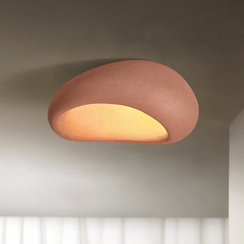 Rivenira Deckenleuchte mit japanischem Wabi-Sabi Mond