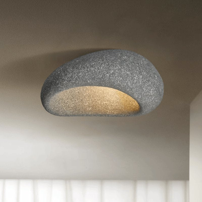 Rivenira Deckenleuchte mit japanischem Wabi-Sabi Mond