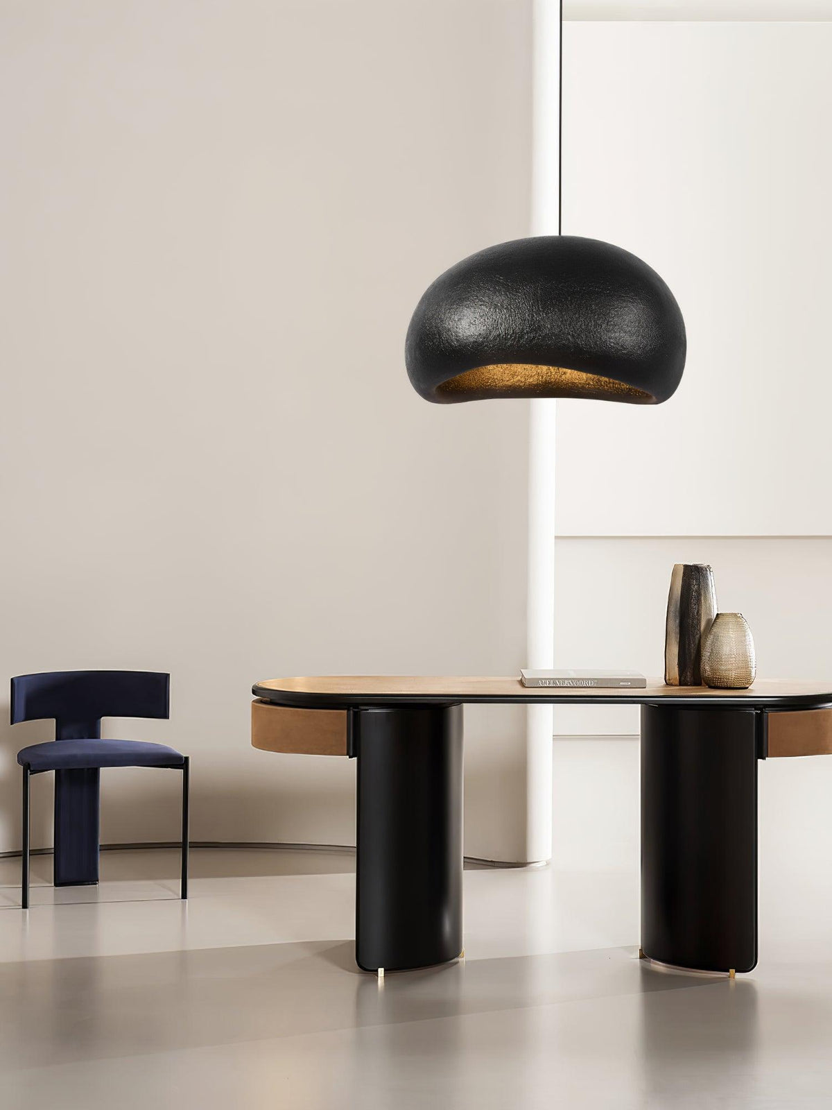 Hängeleuchte Pebble-Inspiration organische Form sanfter Glanz modern künstlerisch