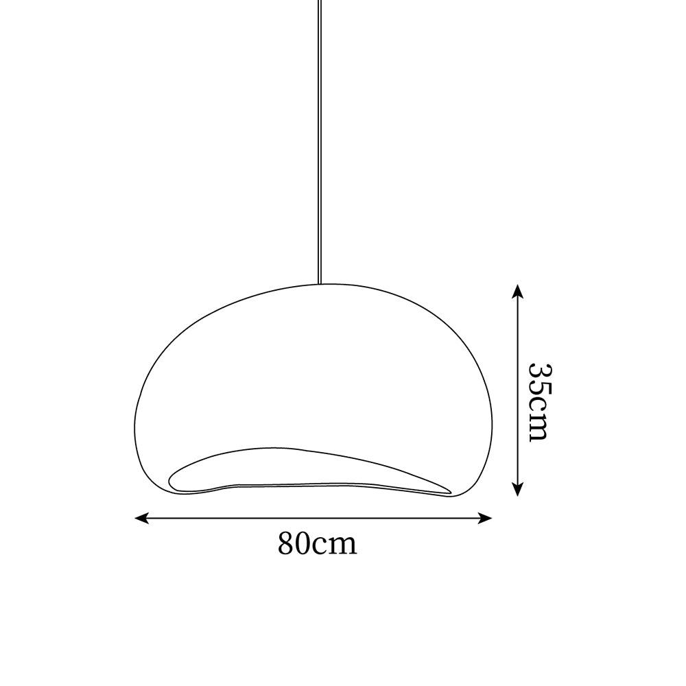 Hängeleuchte Pebble-Inspiration organische Form sanfter Glanz modern künstlerisch