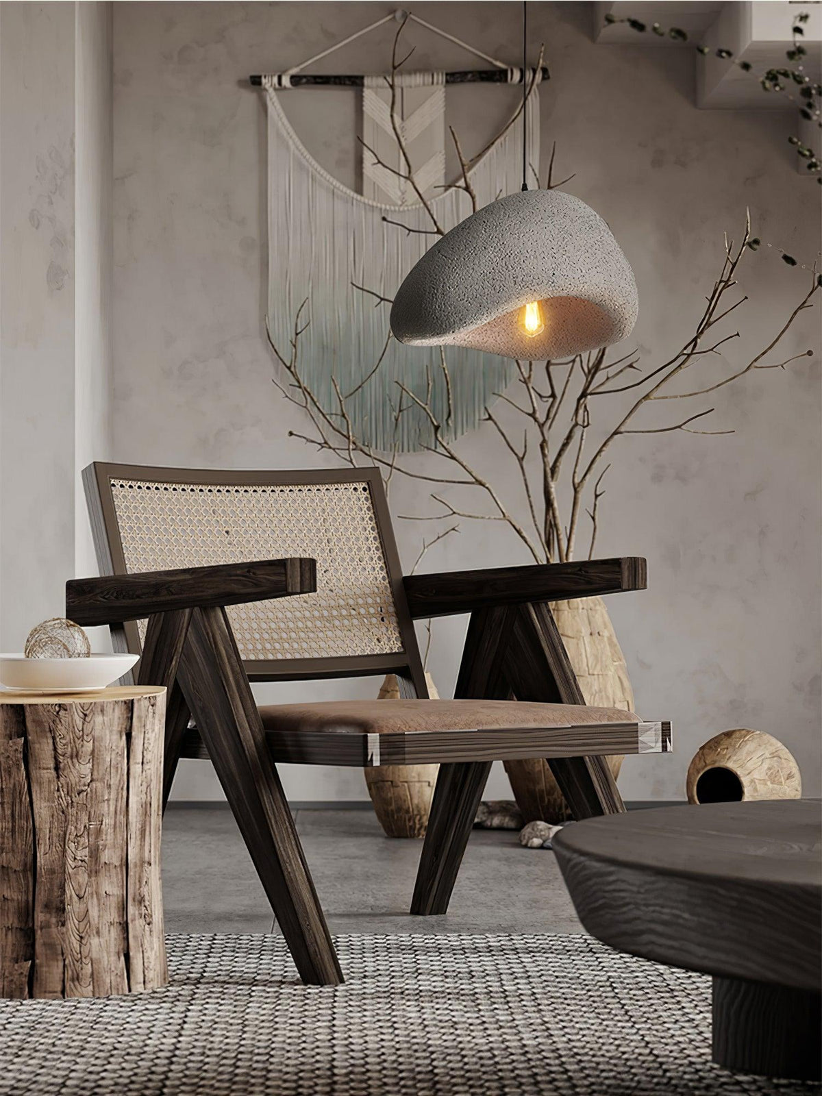 Mira Pendelleuchte im Wabi-Sabi-Stil