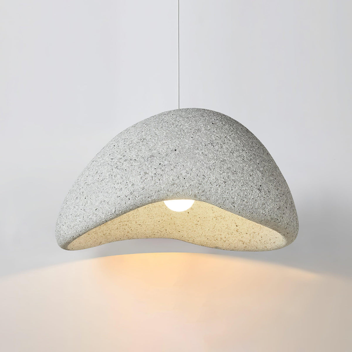 Tsukiyo Pendelleuchte im Wabi-Sabi-Stil mit Wolken-Design