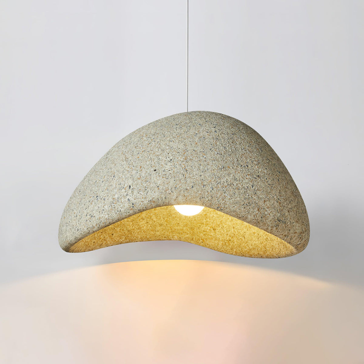 Tsukiyo Pendelleuchte im Wabi-Sabi-Stil mit Wolken-Design