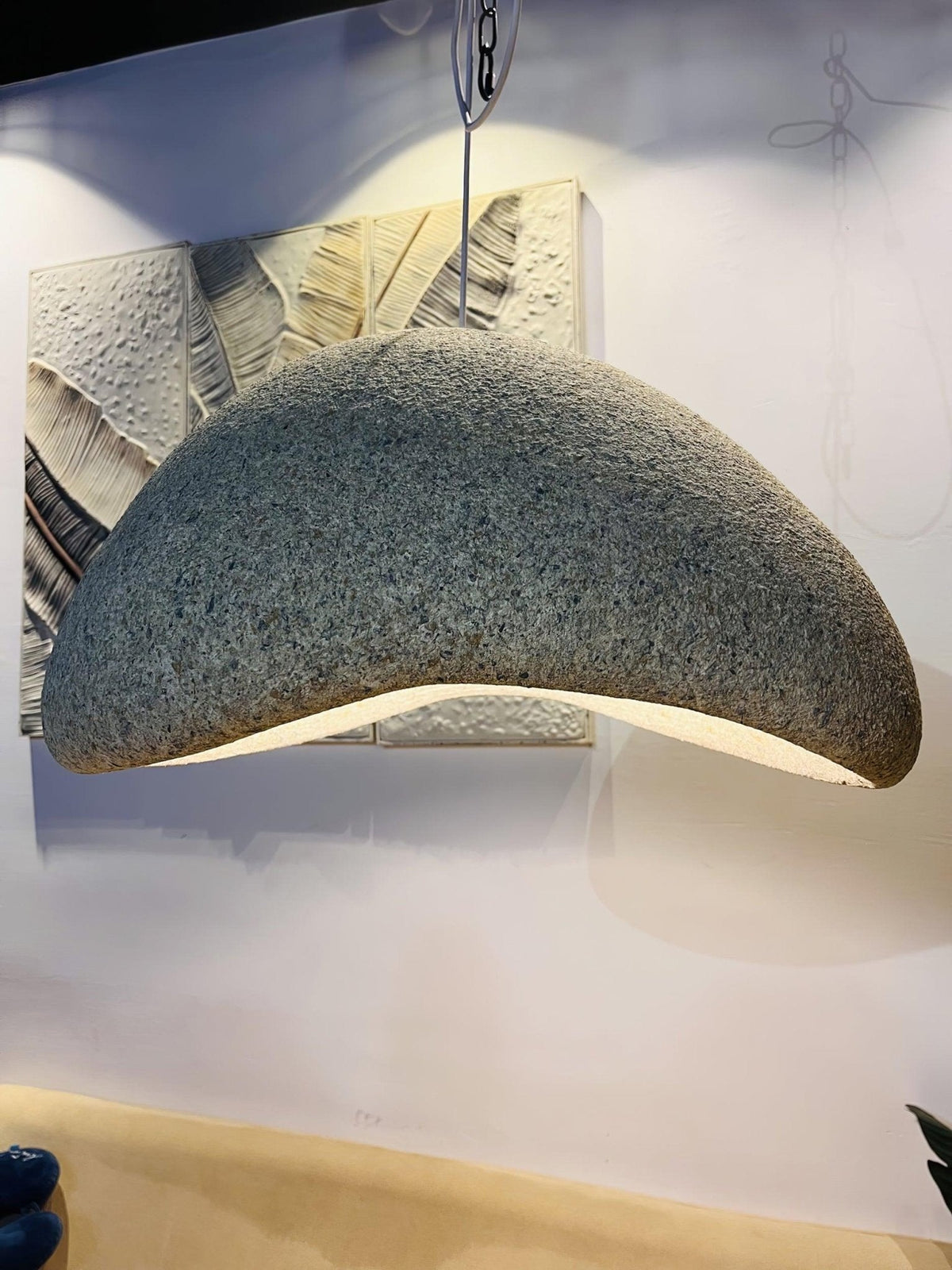 Tsukiyo Pendelleuchte im Wabi-Sabi-Stil mit Wolken-Design
