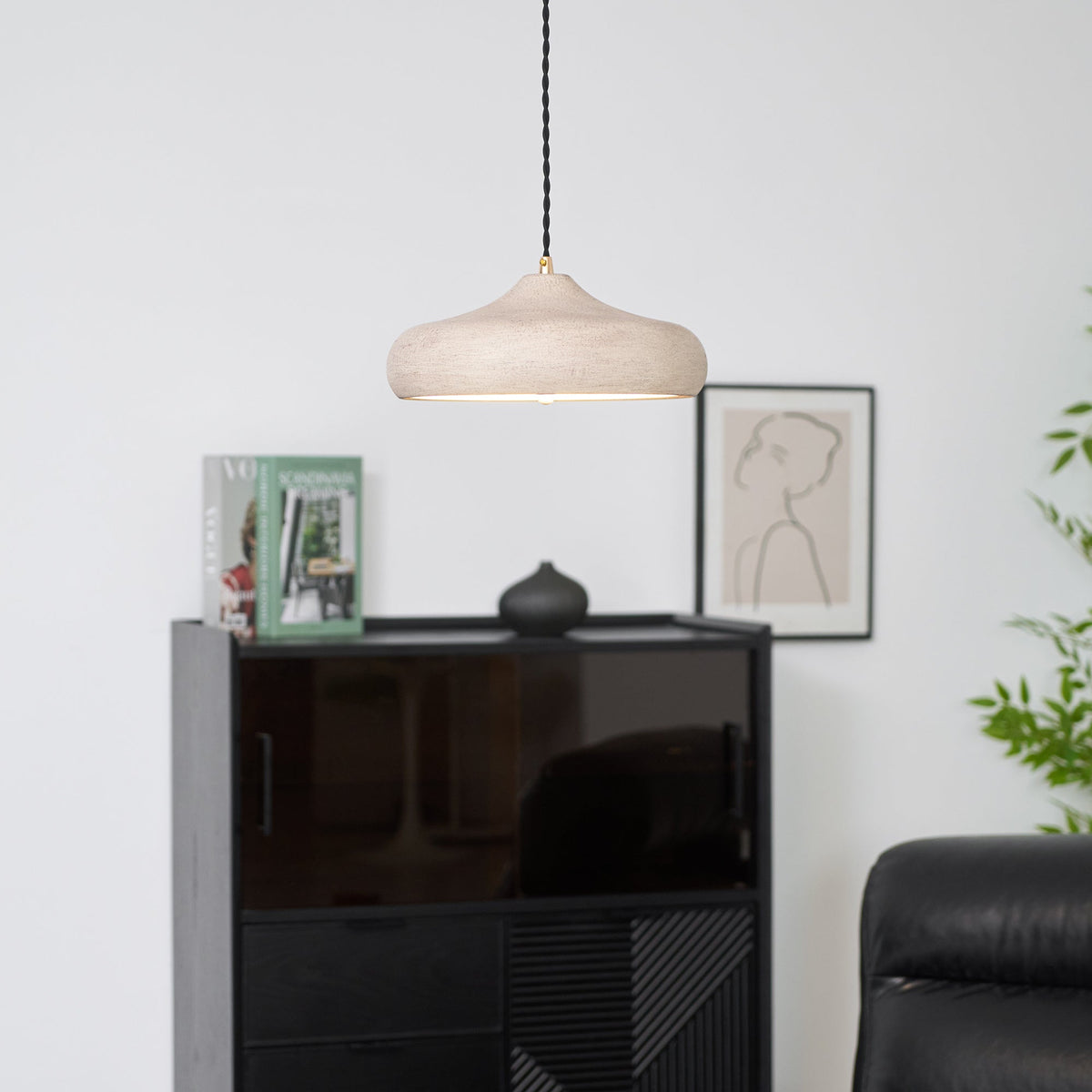 Etalyra Pendelleuchte Schwarz