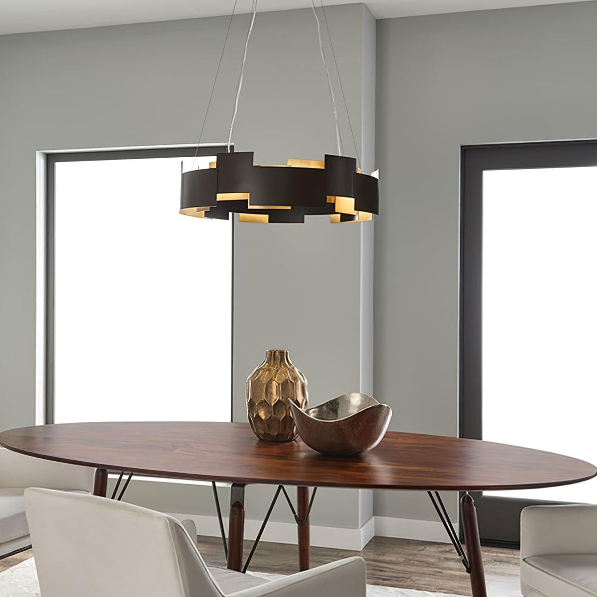 Orelaora Kronleuchter Kichler Oval Energieeffiziente LED-Module