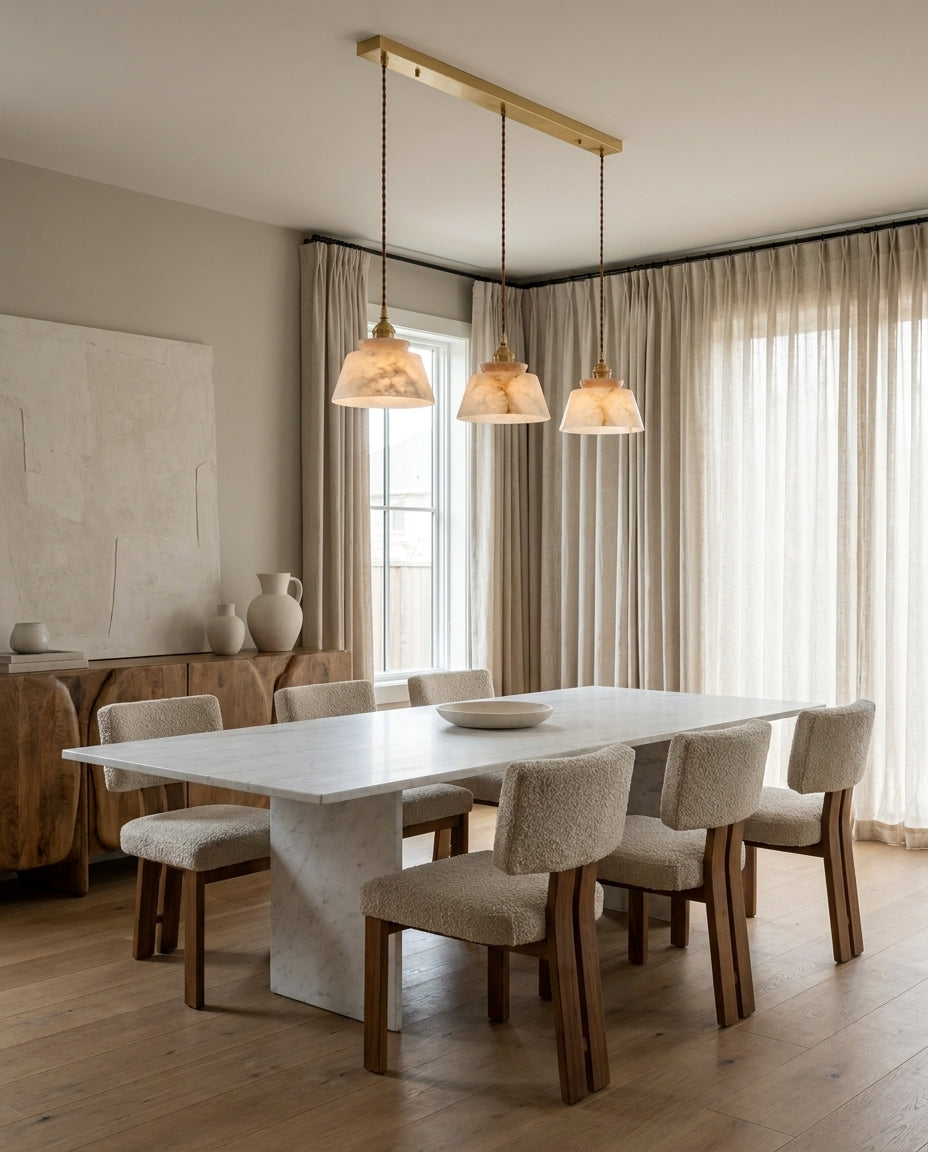 Pemberstone Alabaster-Pendelleuchte