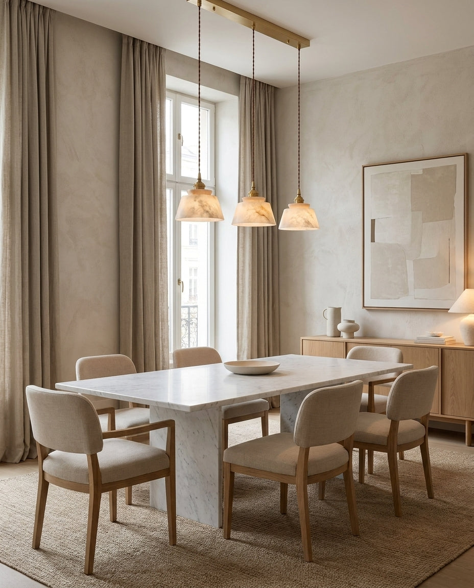 Pemberstone Alabaster-Pendelleuchte
