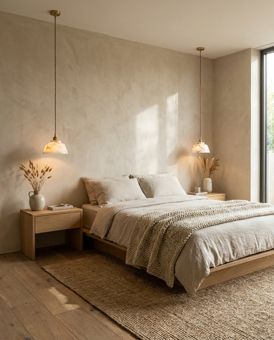 Pemberstone Alabaster-Pendelleuchte