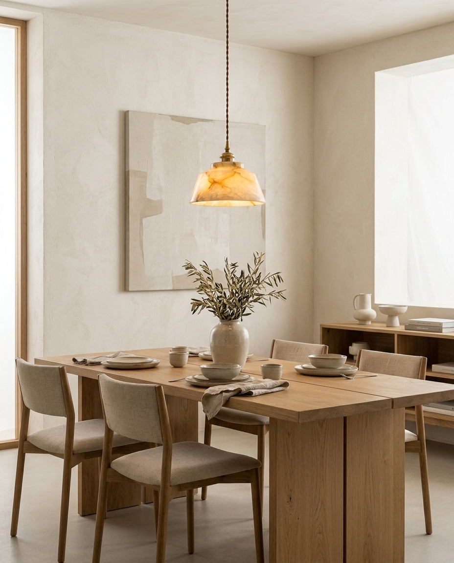 Pemberstone Alabaster-Pendelleuchte