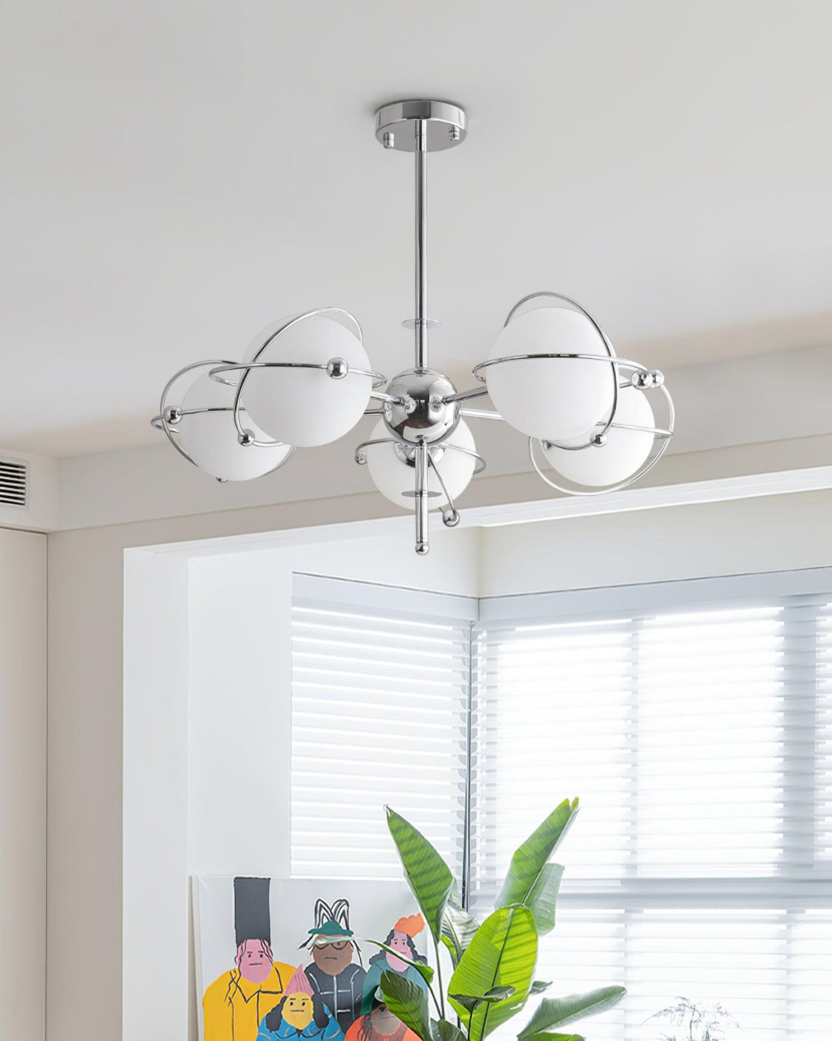 Zomarion Premium Kronleuchter aus Kunstglas im nordischen Stil