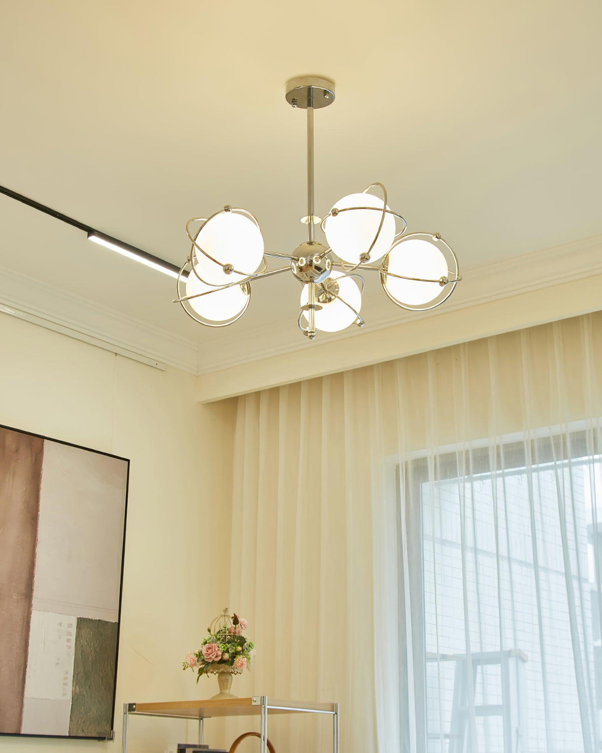 Zomarion Premium Kronleuchter aus Kunstglas im nordischen Stil