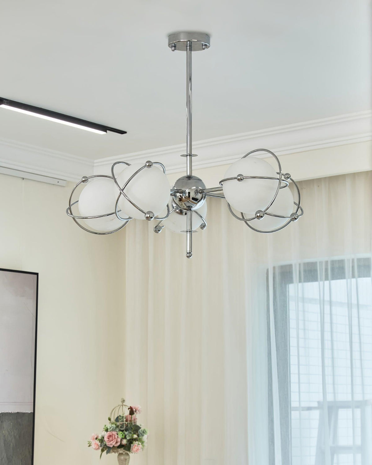Zomarion Premium Kronleuchter aus Kunstglas im nordischen Stil