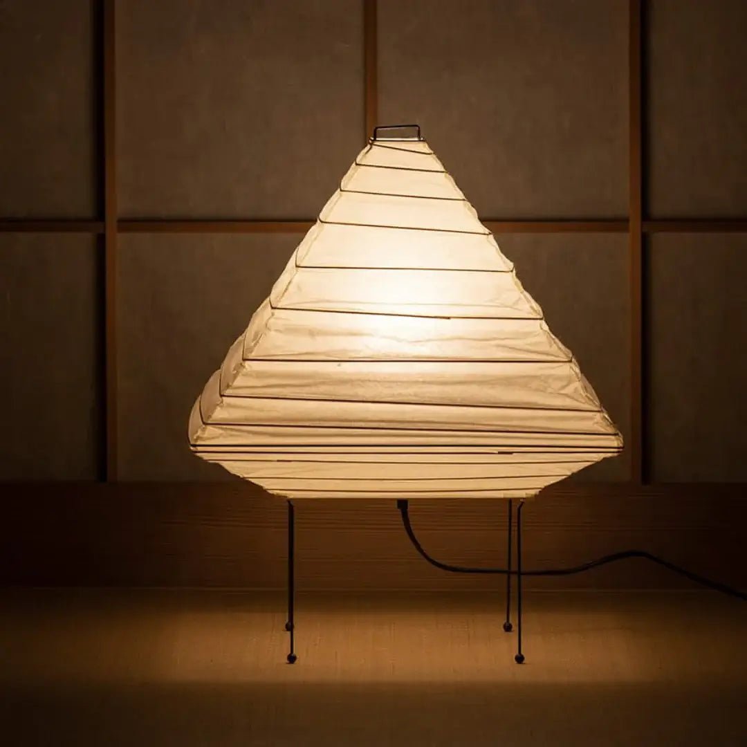 Elioi Tischlampe aus Reispapier in Japanischem Stil