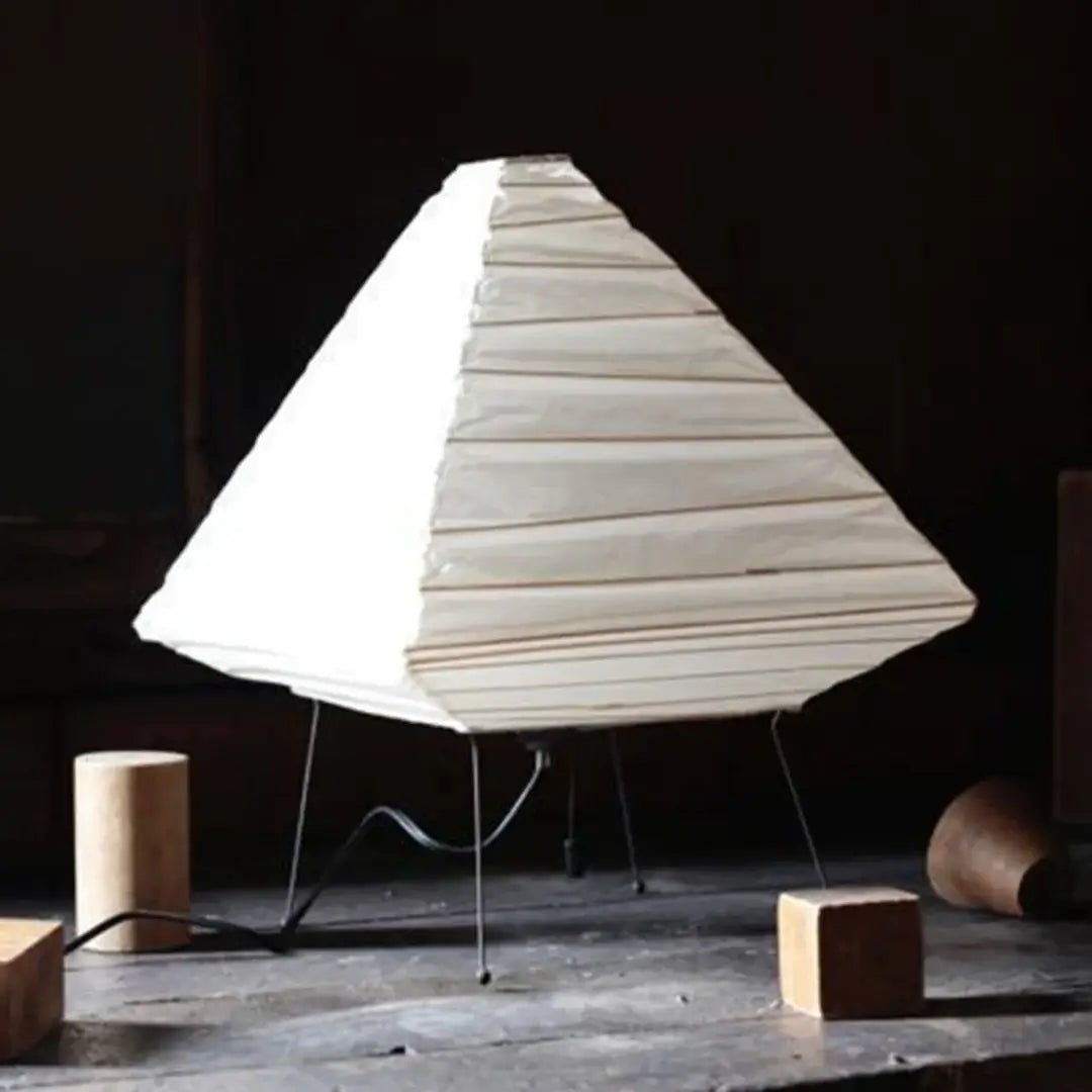 Elioi Tischlampe aus Reispapier in Japanischem Stil