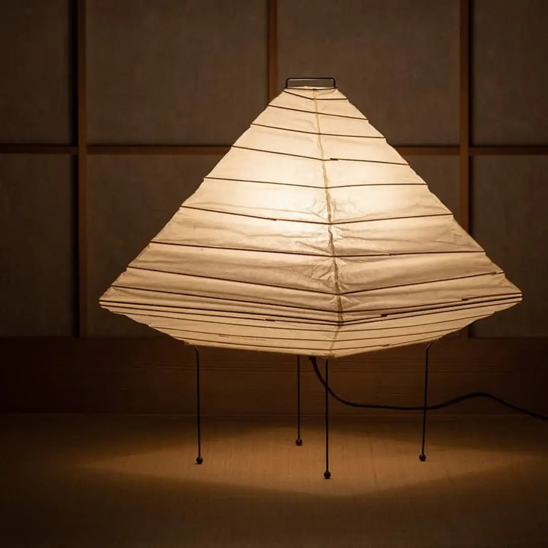 Elioi Tischlampe aus Reispapier in Japanischem Stil