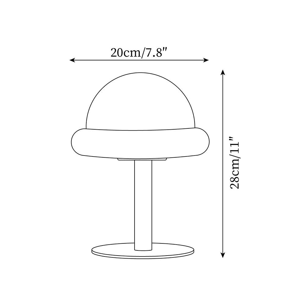 Eirisella Tischleuchte aus Glas