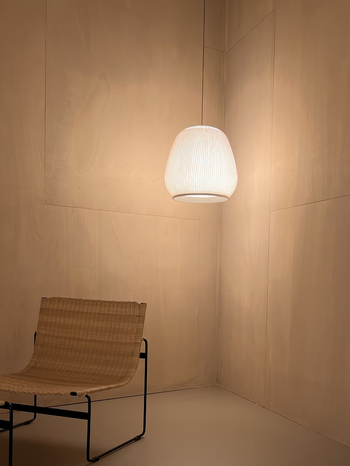 Lineiella Minimalistische Stoff-Pendelleuchte