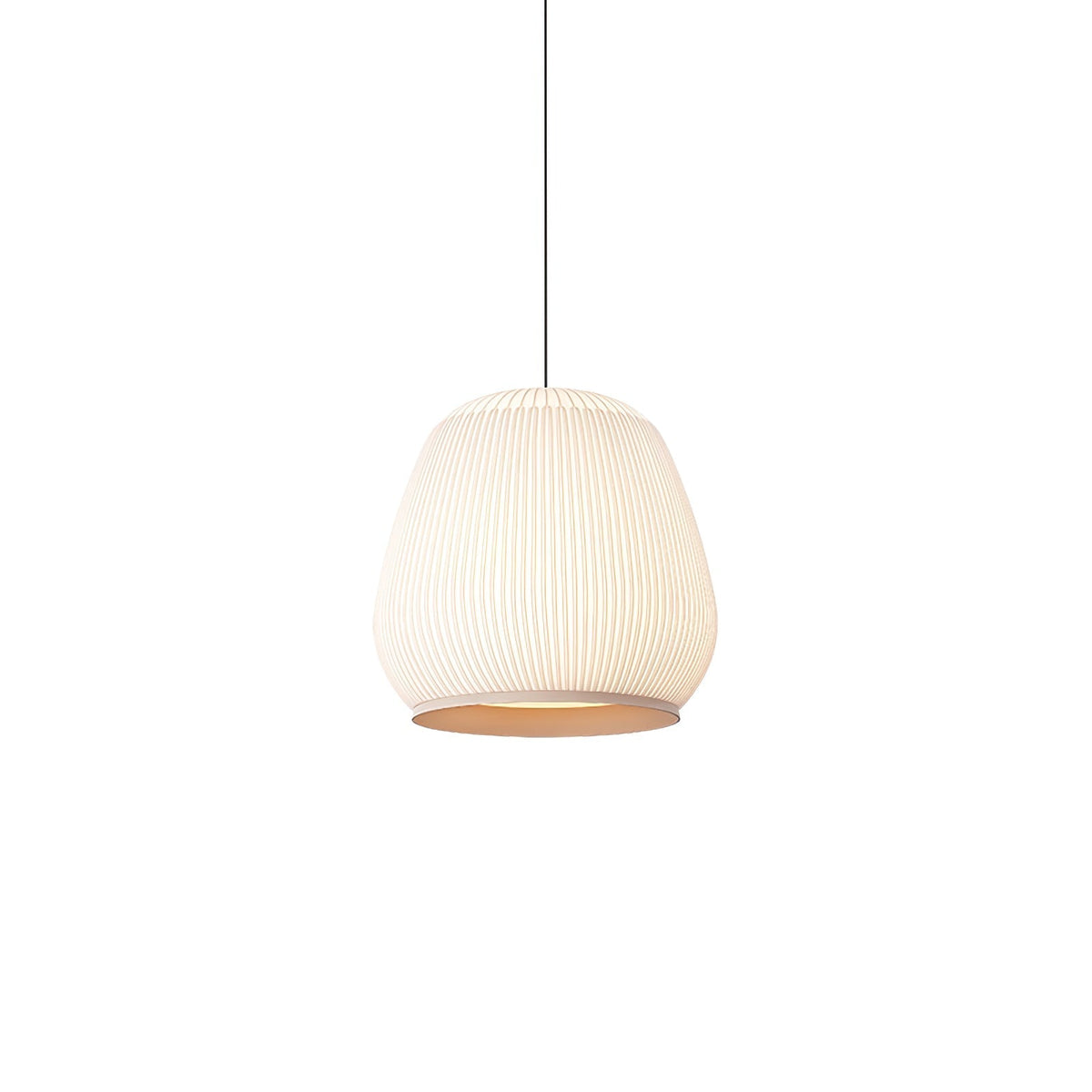 Lineiella Minimalistische Stoff-Pendelleuchte