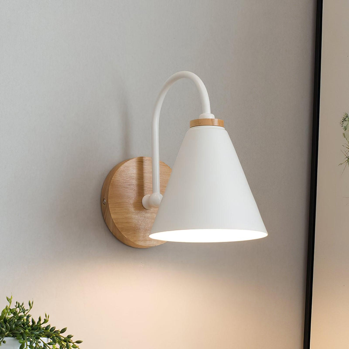 Rinorielle Einzigartige klassische Holz-Wandleuchte