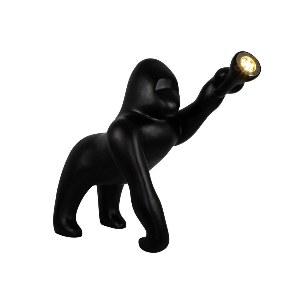 Zasolil Kunstharz Gorilla Stehleuchte
