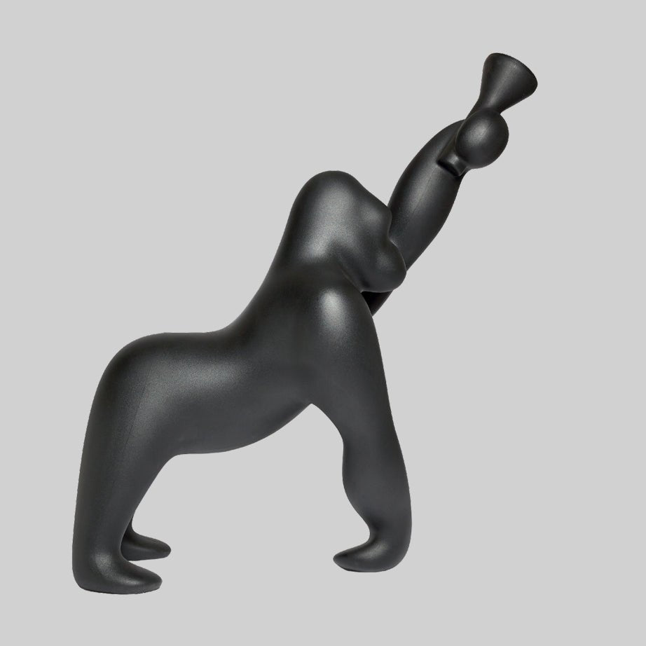 Zasolil Kunstharz Gorilla Stehleuchte