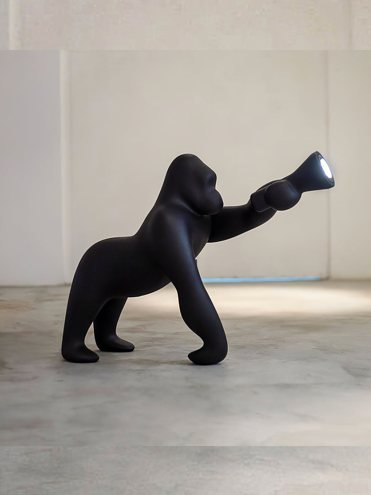 Zasolil Kunstharz Gorilla Stehleuchte