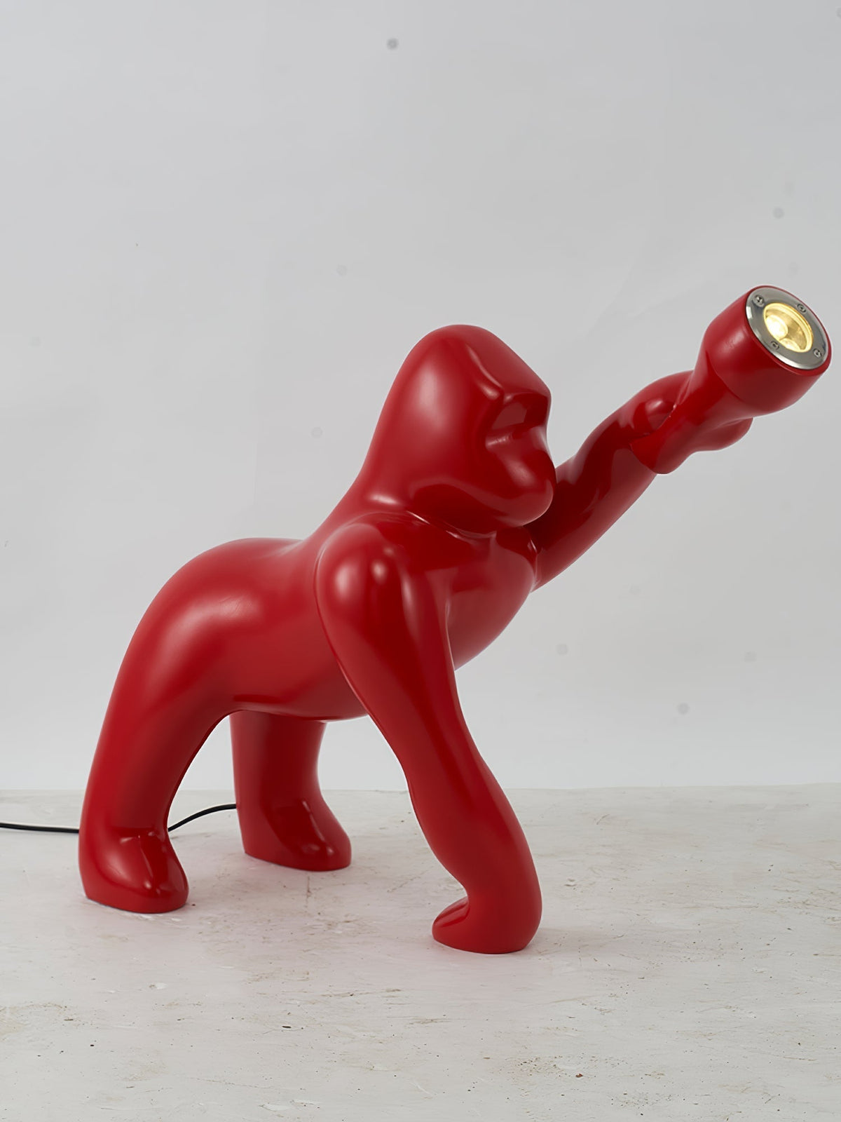 Zasolil Kunstharz Gorilla Stehleuchte