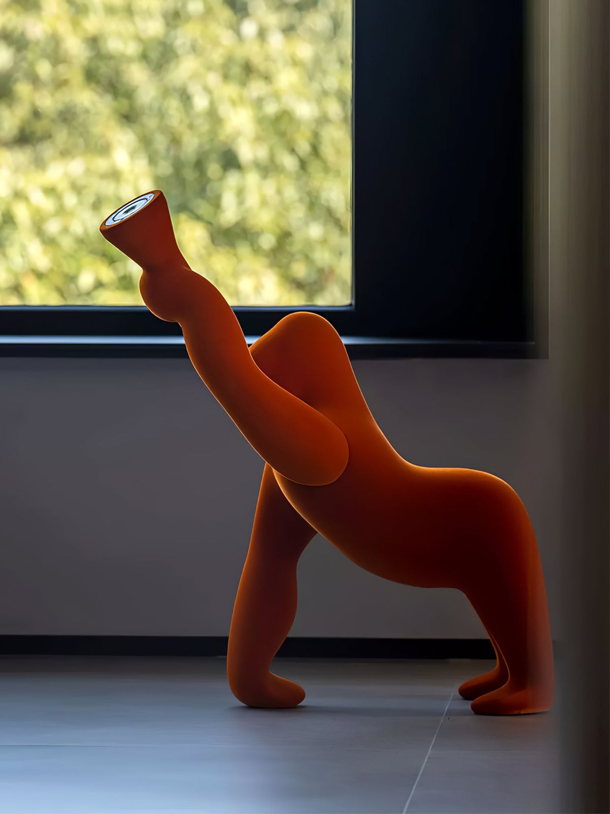 Zasolil Kunstharz Gorilla Stehleuchte
