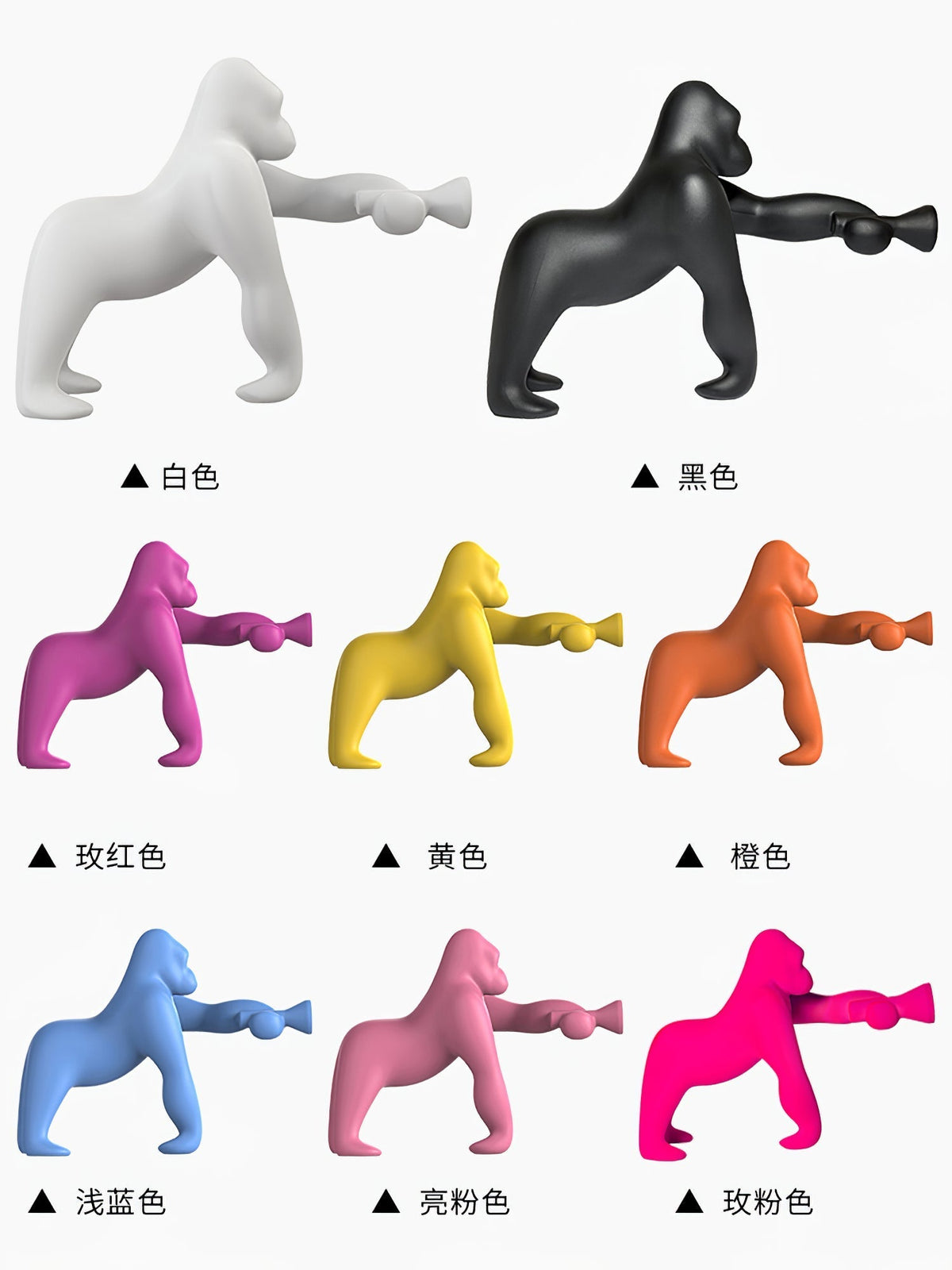 Zasolil Kunstharz Gorilla Stehleuchte
