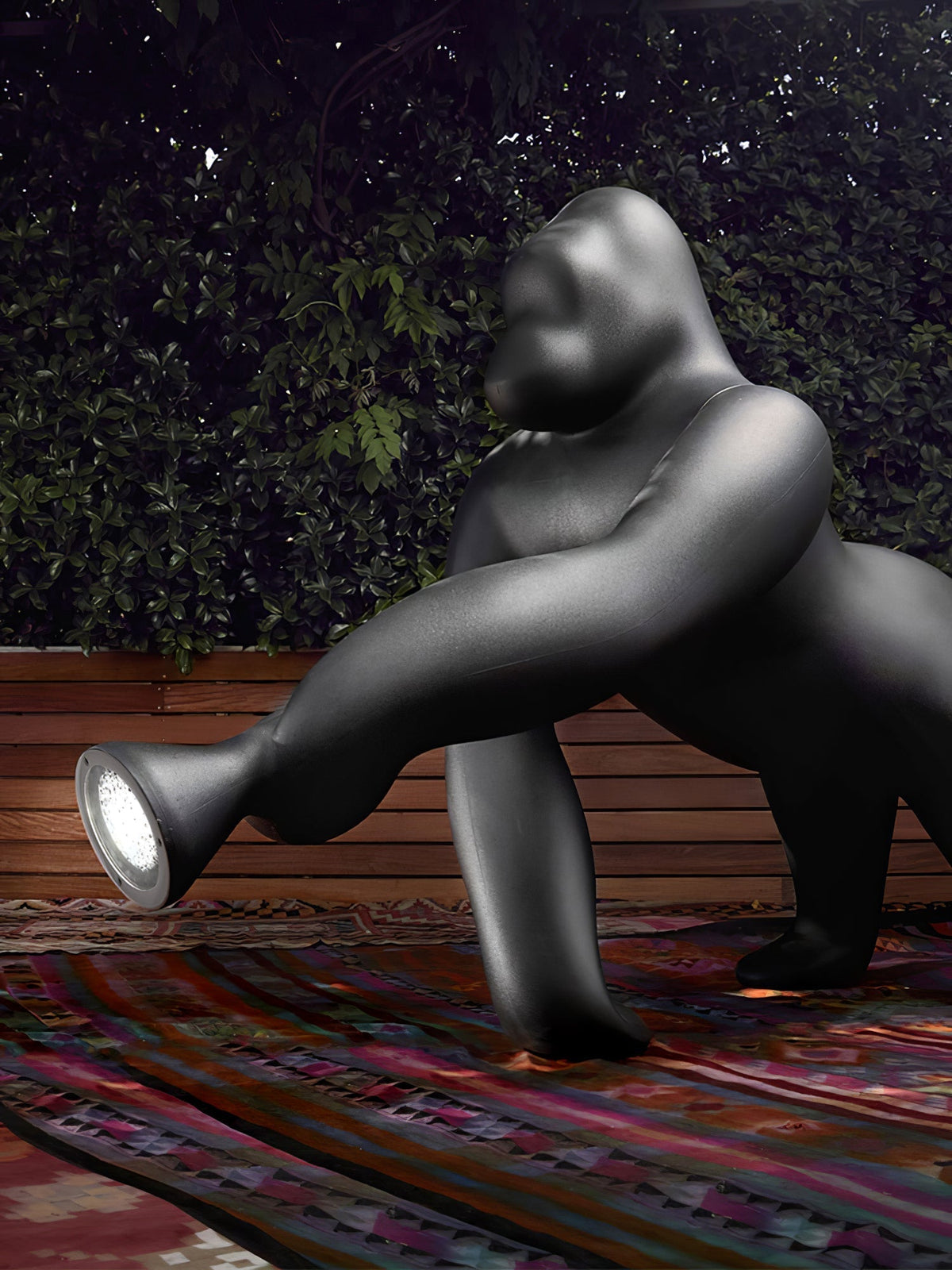 Zasolil Kunstharz Gorilla Stehleuchte