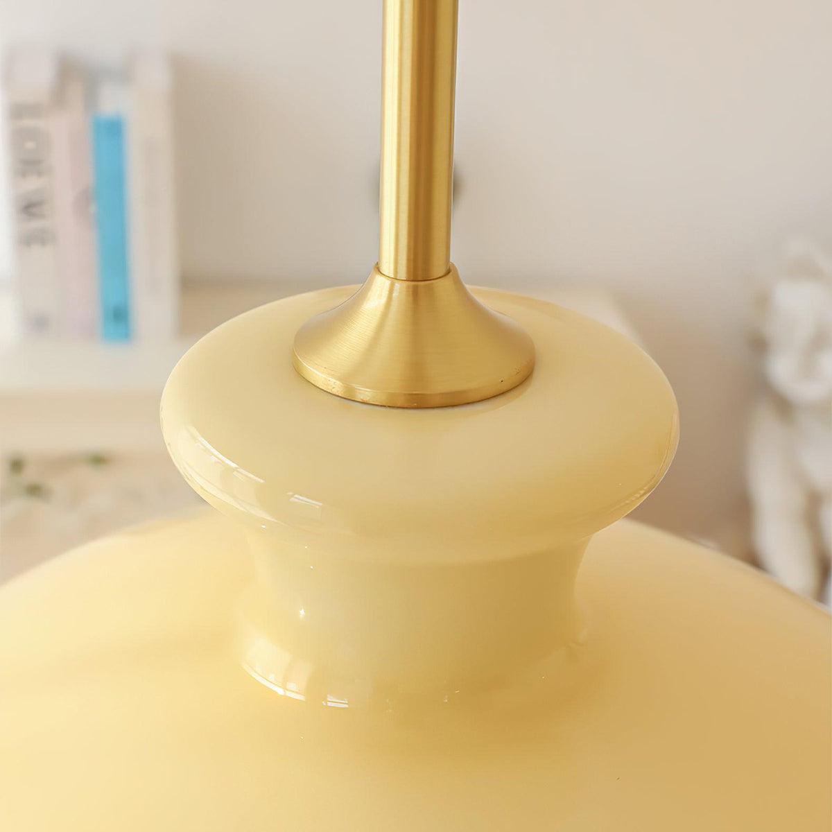 Sunbeam moderne Pendelleuchte aus Glas in Gelb