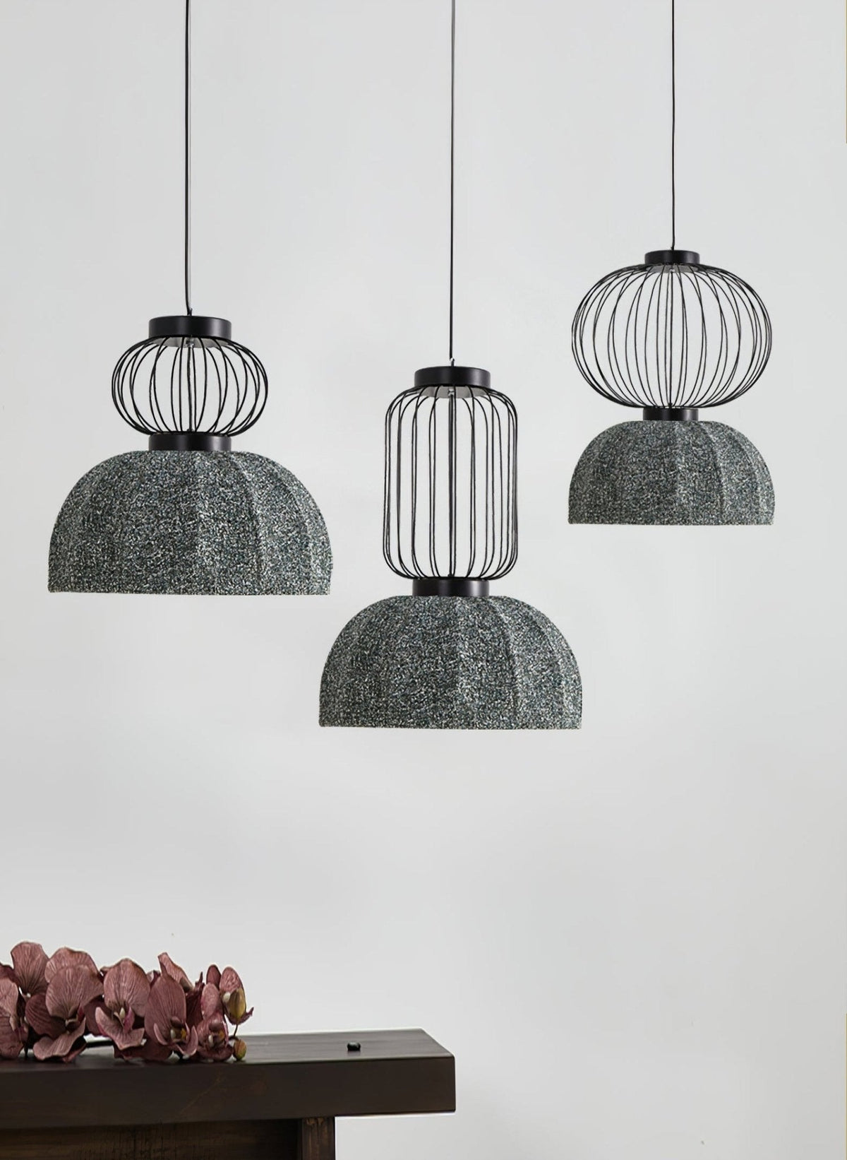 Forge Industrielle Pendelleuchte aus Stoff