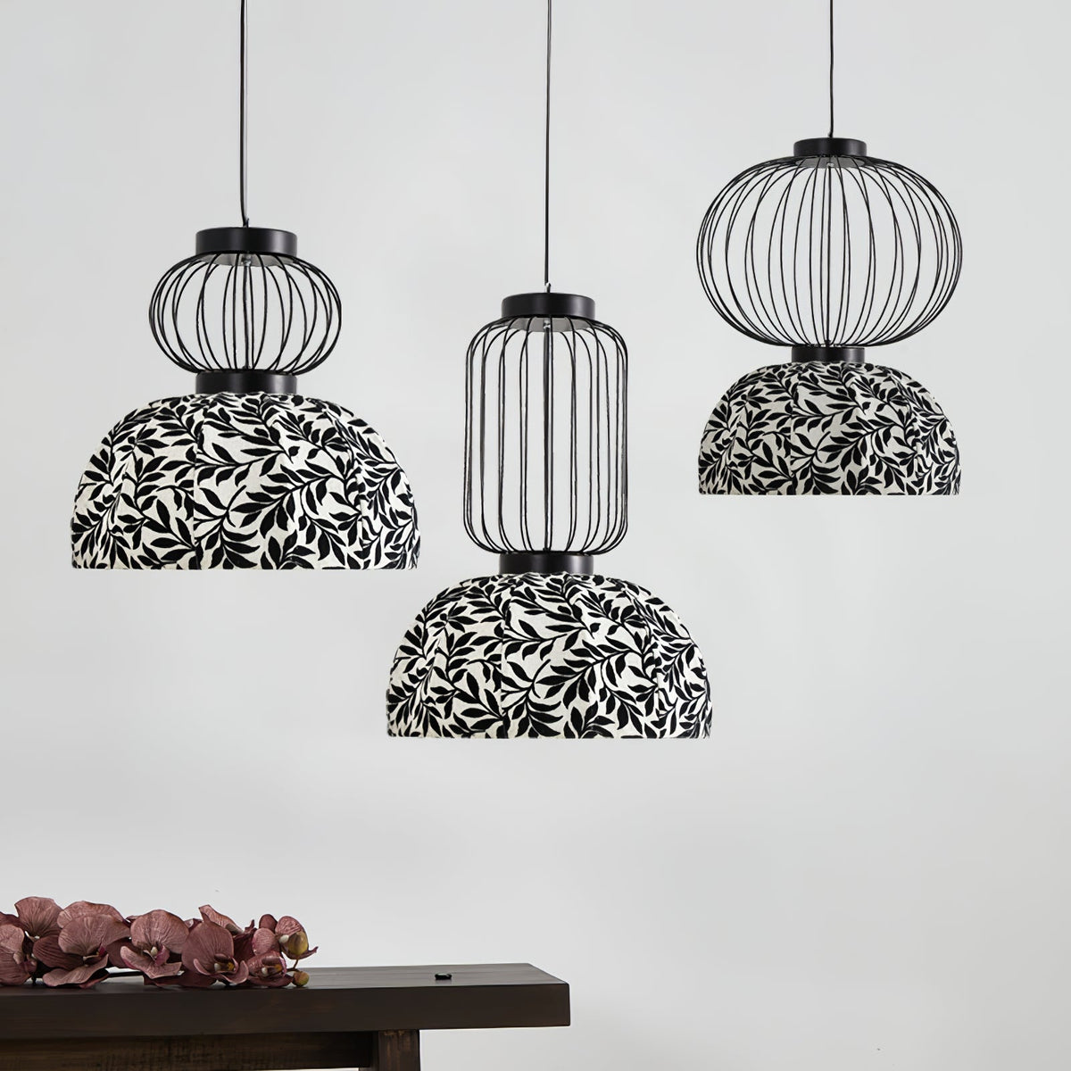 Forge Industrielle Pendelleuchte aus Stoff