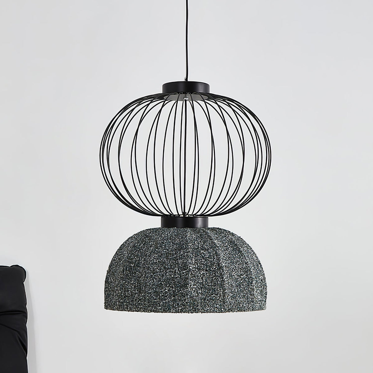Forge Industrielle Pendelleuchte aus Stoff
