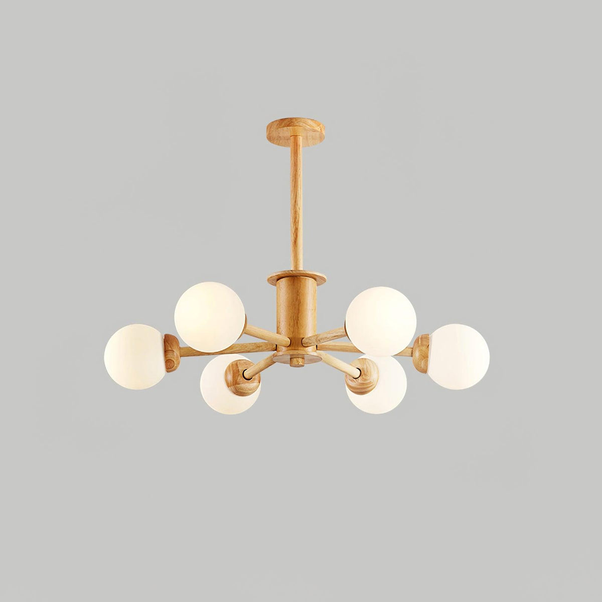 Kalds Kronleuchter Holzkugel Minimalistisch Natürlich